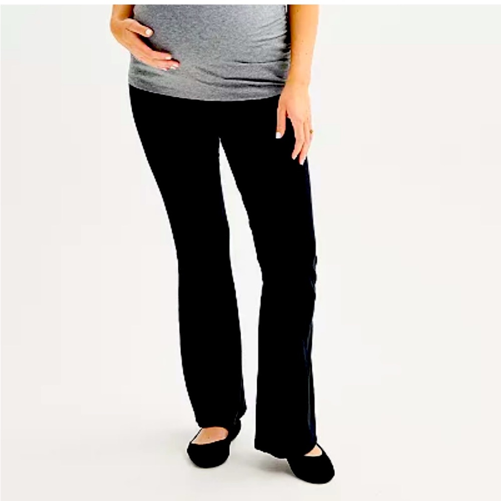 Sonoma maternity over the belly yoga pants.